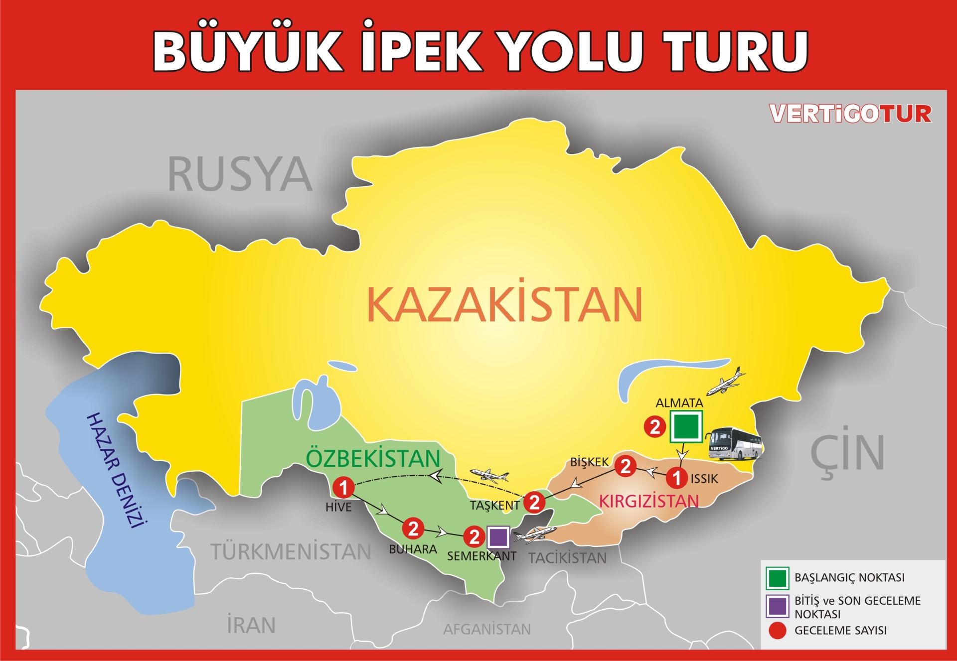 BÜYÜK İPEK YOLU TURU-BİŞKEK-ALMAATA-TASHKENT-HİVE-BUHARA-SEMERKANT